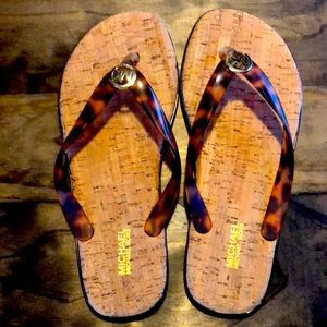 Michael Kors Jet Set Mk Jelly Flip-Flops Black